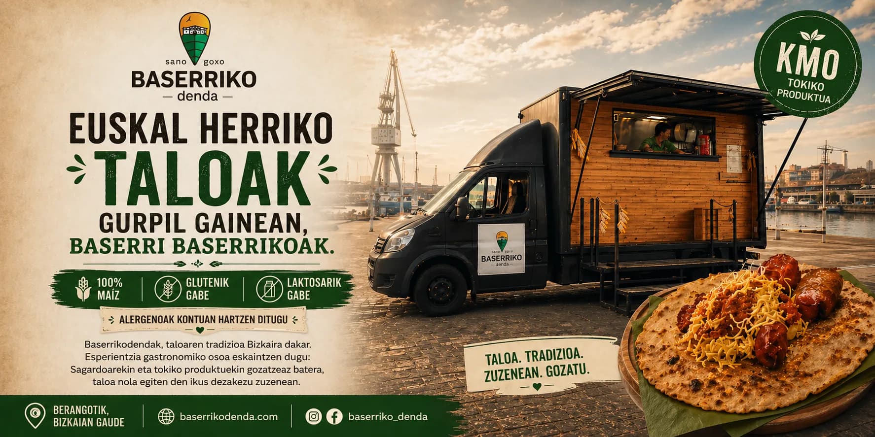 Talos gourmet del foodtruck Baserrikodenda