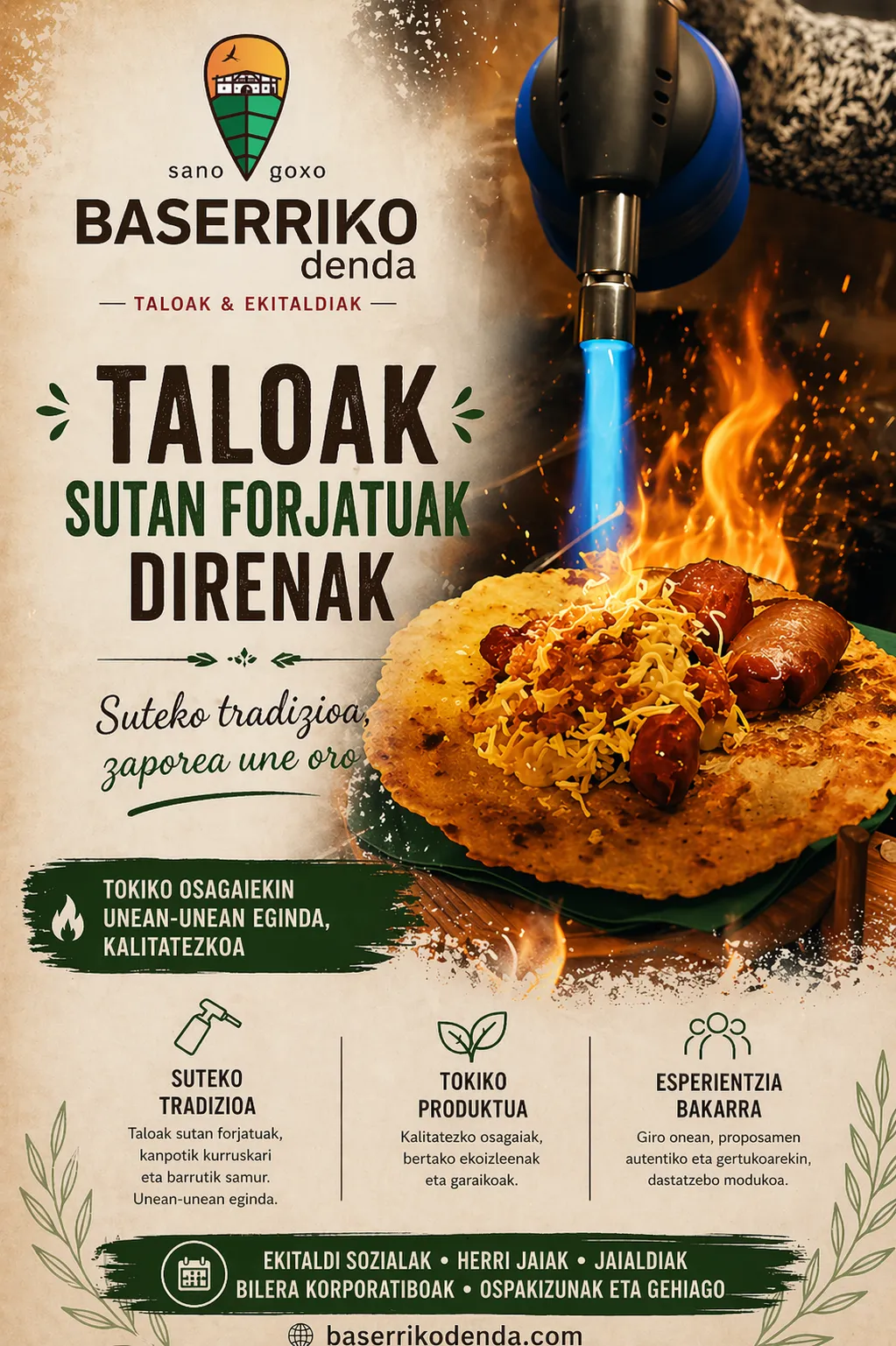 Actividad de talo en euskera